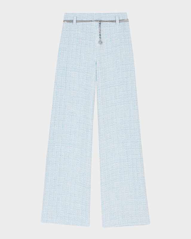 Pictorine Belted Tweed Trousers